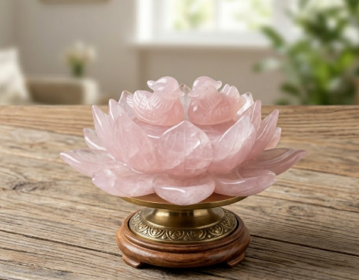 Rose Quartz Lotus